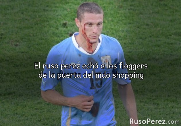 El ruso perez ech&oacute; a los floggers de la puerta del mdo shopping