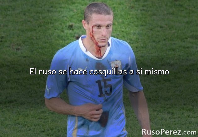 El ruso se hace cosquillas a si mismo