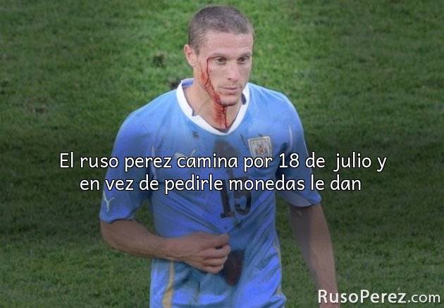 El ruso perez camina por 18 de  julio y en vez de pedirle monedas le dan 