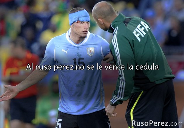 Al ruso perez no se le vence la cedula