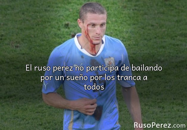 El ruso perez no participa de bailando por un sueño por los tranca a todos